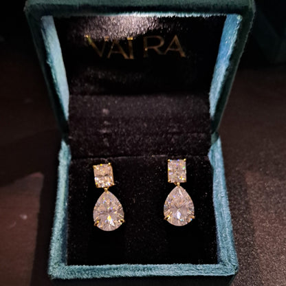 Moissanite Diamond Statement Earrings