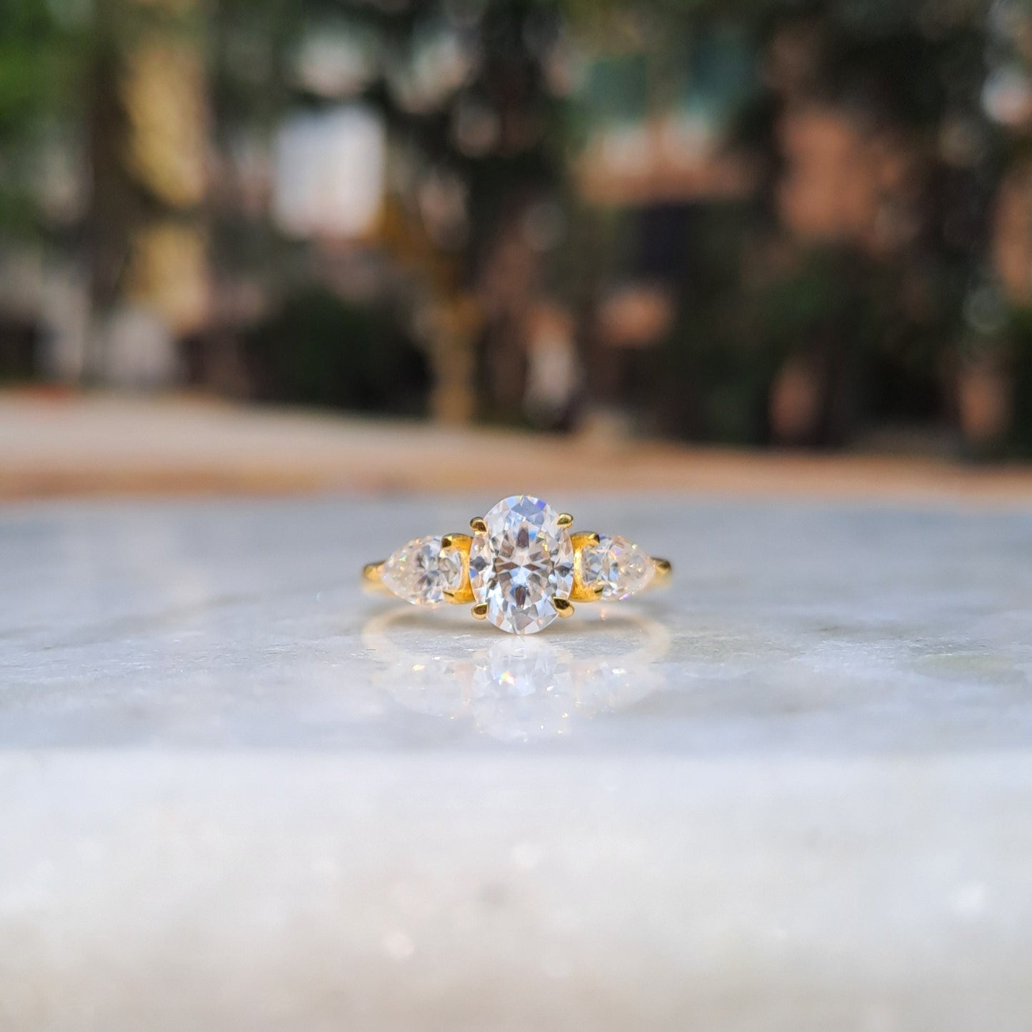 Moissanite Diamond Ring