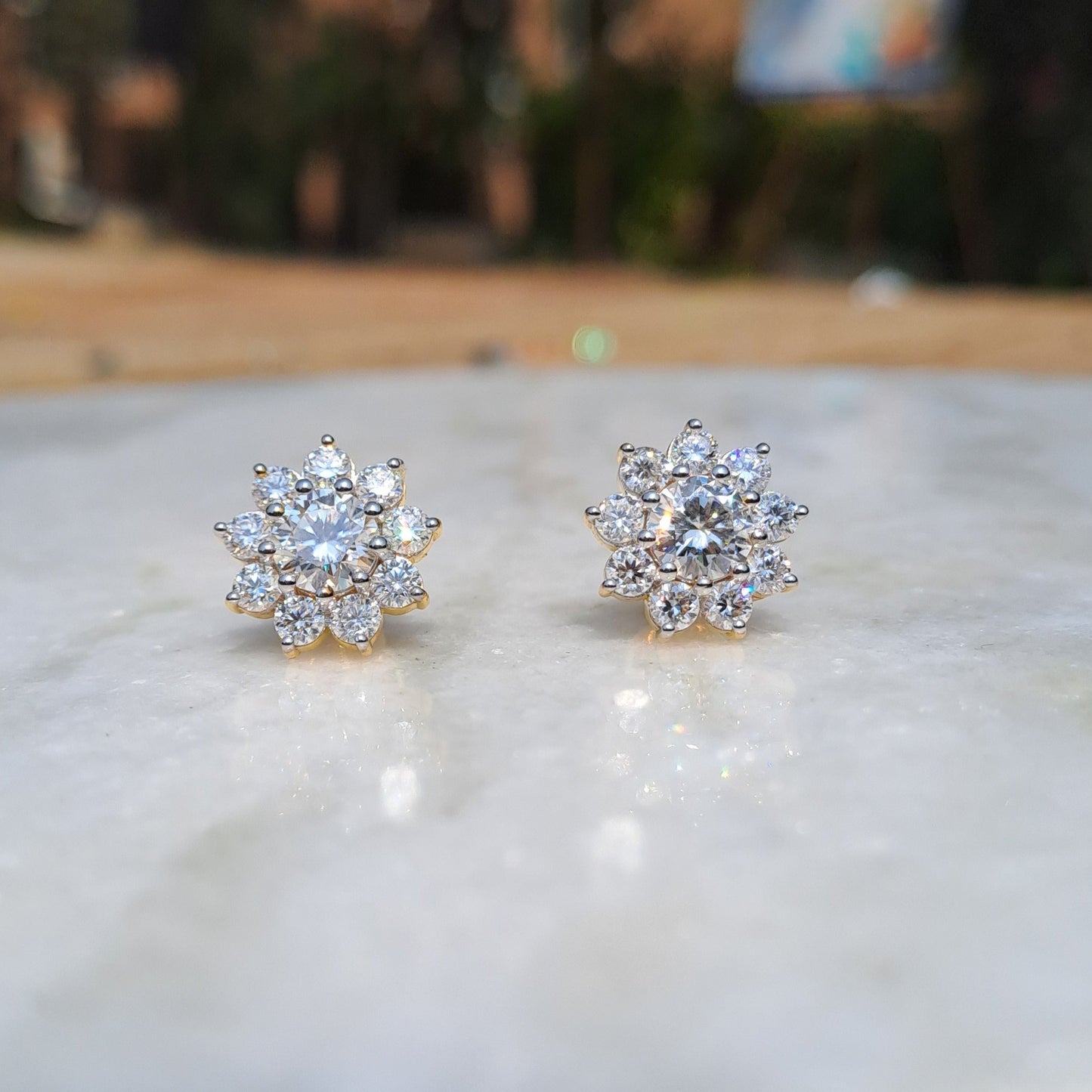 Moissanite Diamond Earring