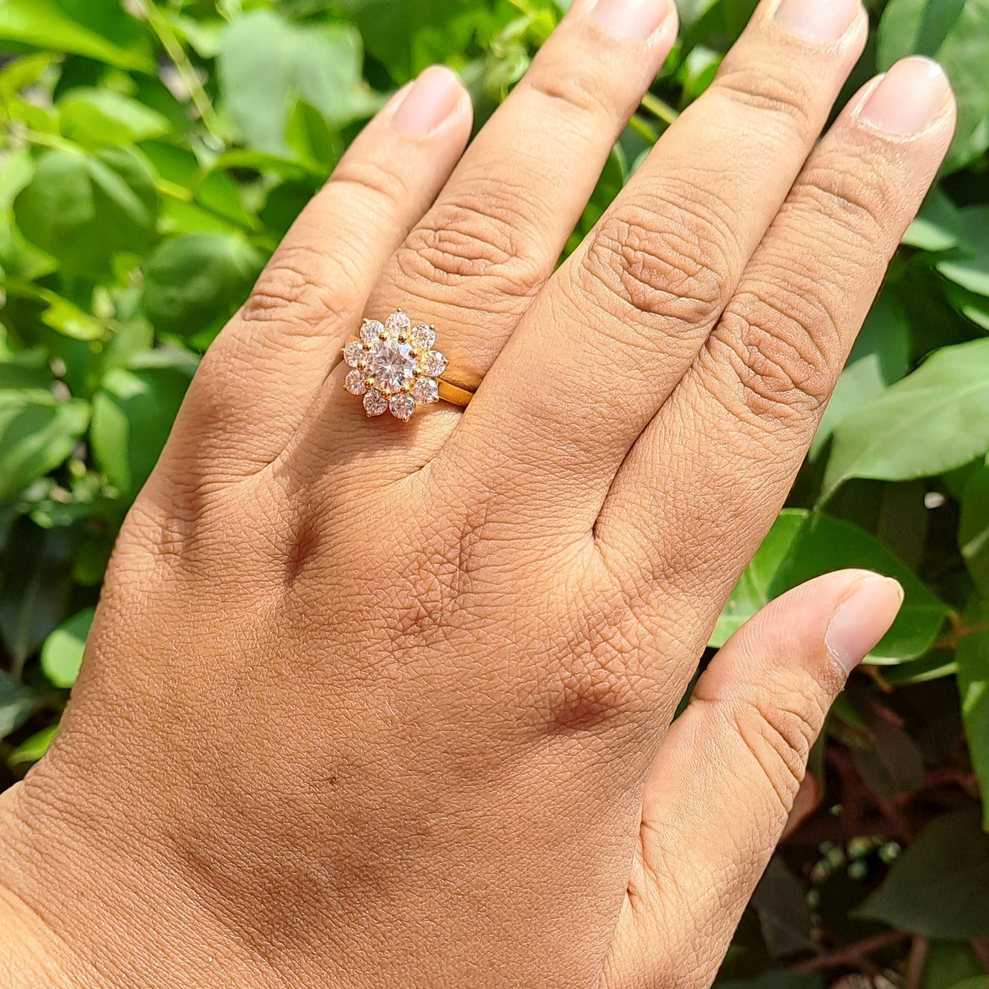 Moissanite Diamond Ring