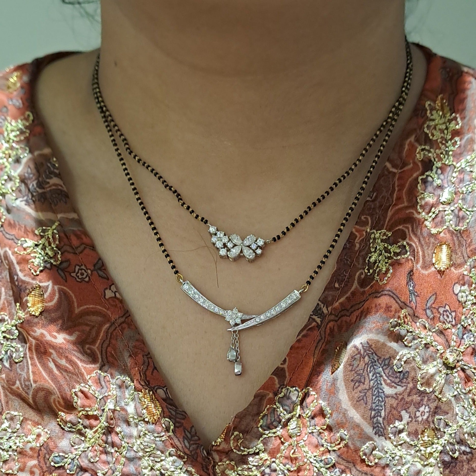 Moissanite Diamond Mangalsutra