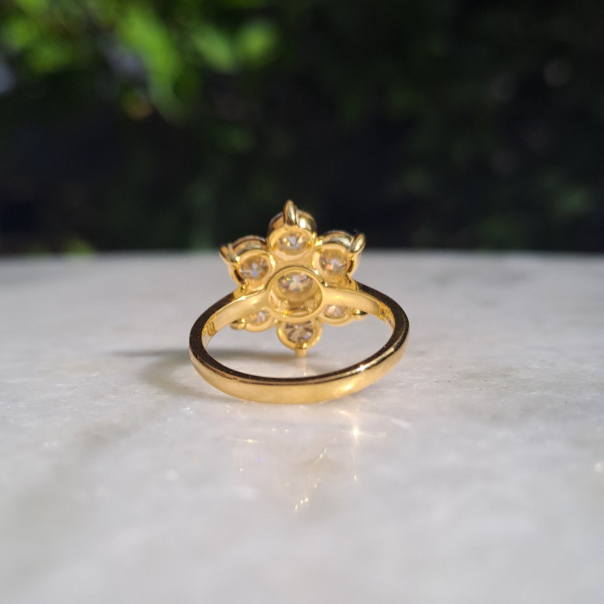 Moissanite diamond Ring in gold