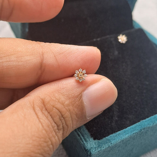 Dandelion Piercing Earrings and nosepin