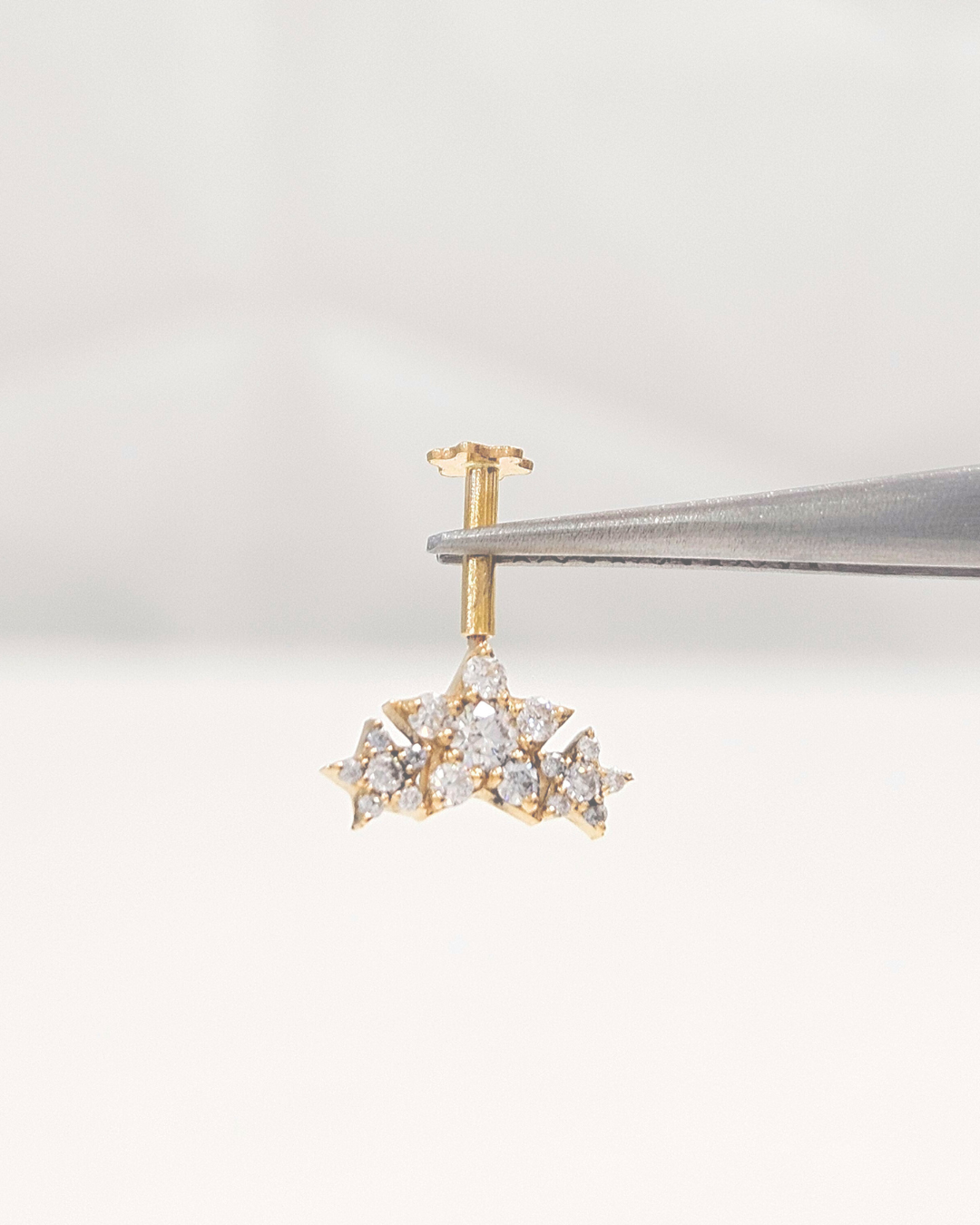 Three Star Bugadi Piercing Earring