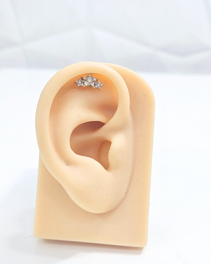 Three Star Bugadi Piercing Earring