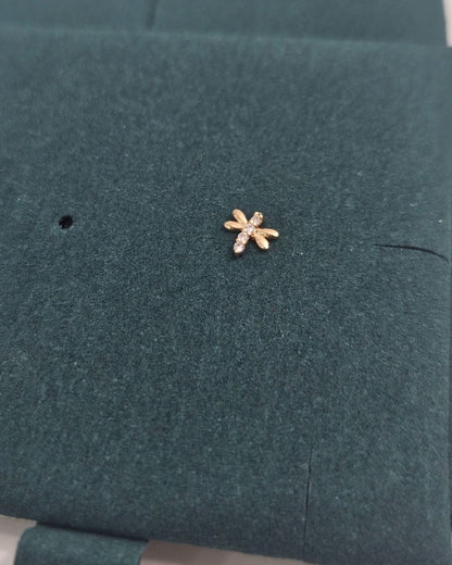 Dragonfly Piercing Earrings and nose pin