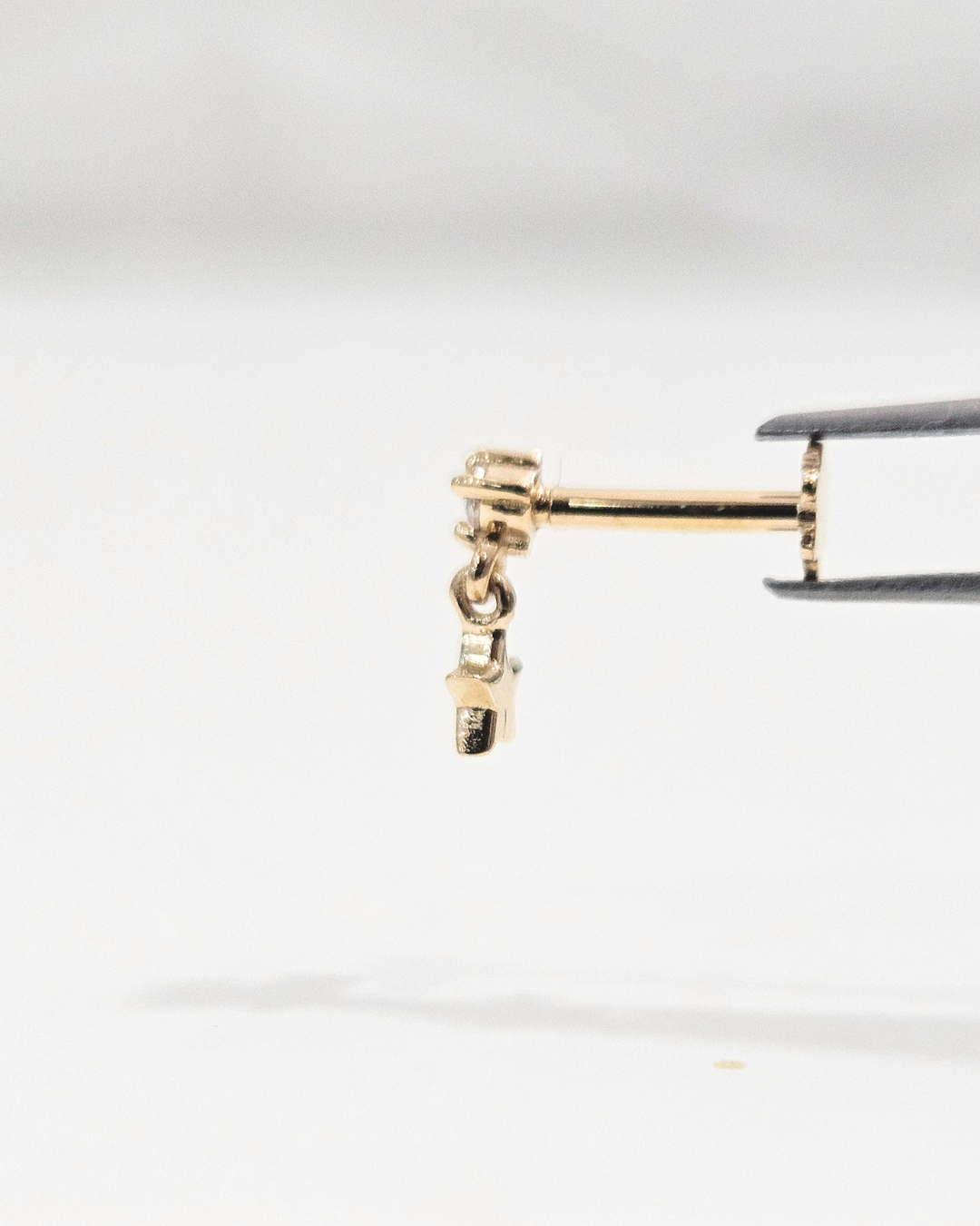 Star Drop Helix Moissanite Piercing earring by Vai Ra