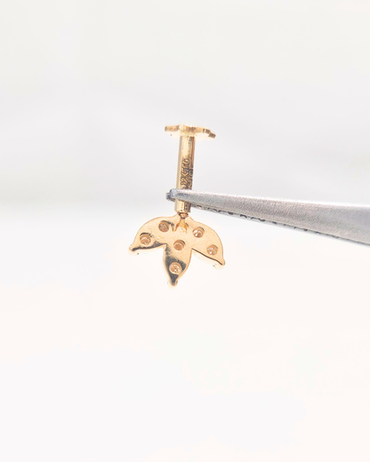 Three Petal Fixed Cluster Bugadi Piercing Earring