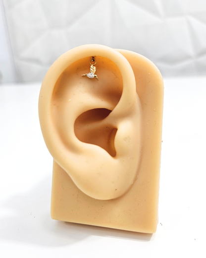 Humming Bird Moissanite Bugadi Piercing Earring