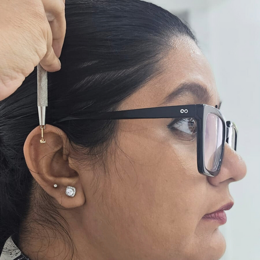Paper Boat Moissanite Bugadi Earring by Vai Ra