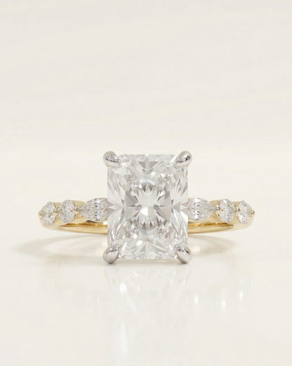Ziya 3.5 CT Radiant cut engagement ring by Vai Ra