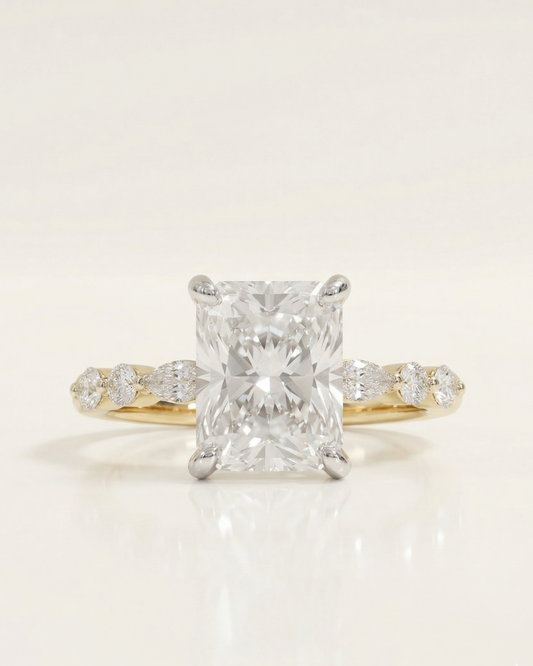 Ziya 3.5 CT Radiant cut engagement ring by Vai Ra