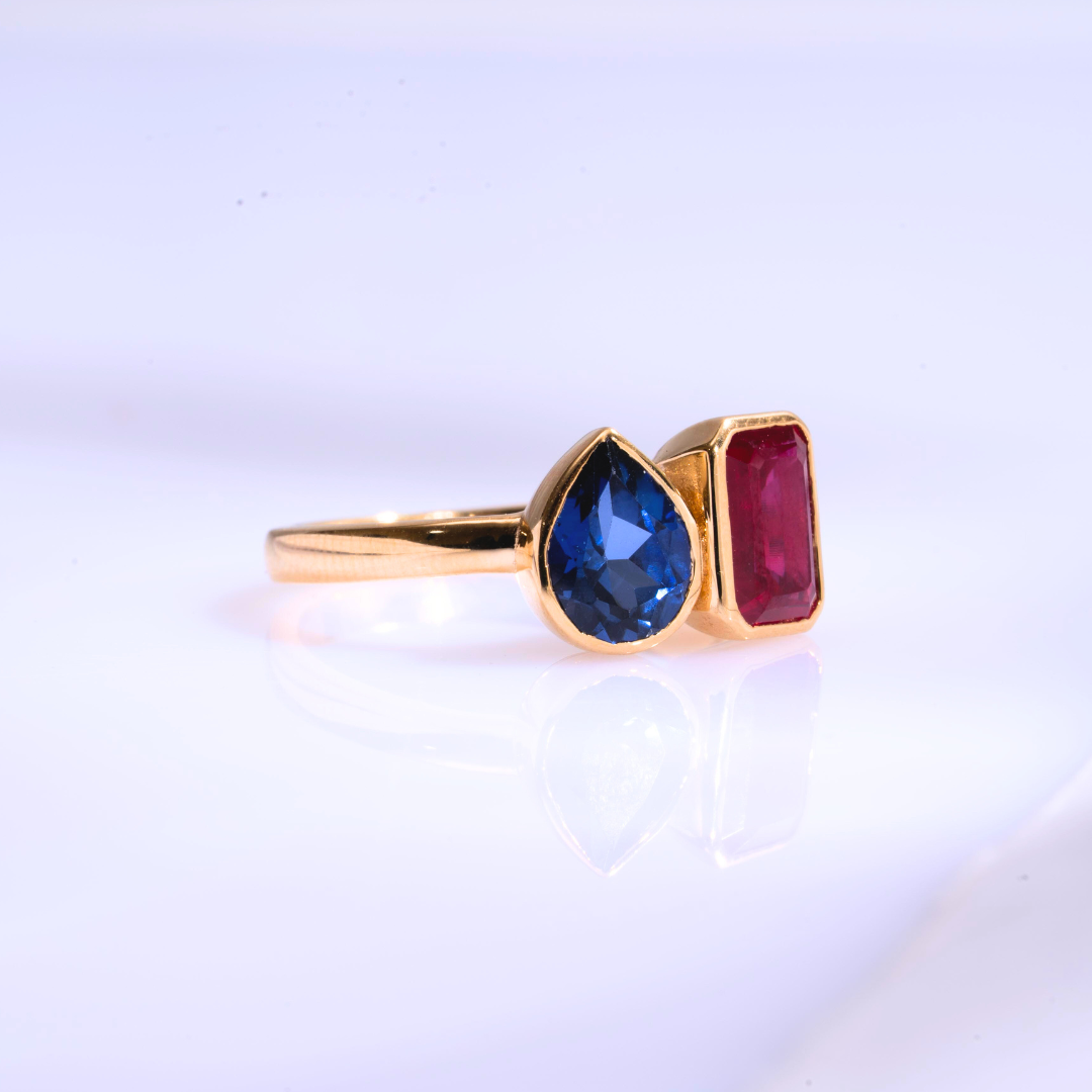 Toi ET Moi Bezel Ring