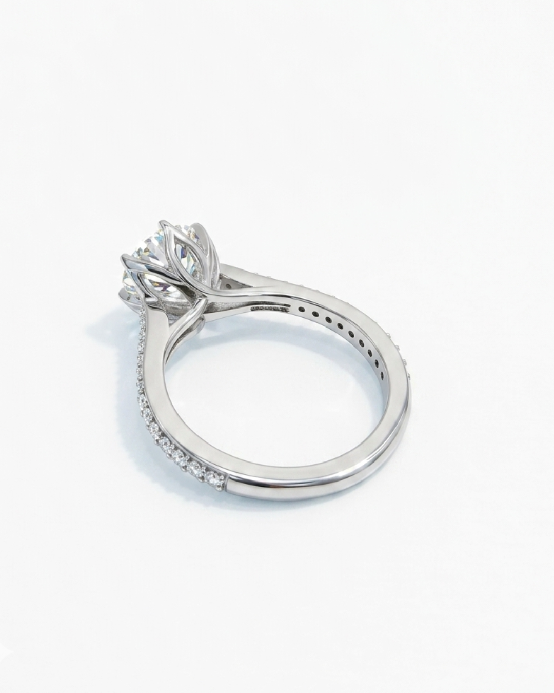 Rhea 1.62 CT Solitaire Ring in Lab Diamond or Moissanite by Vai Ra
