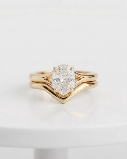 The Vivienne Oval Ring stack