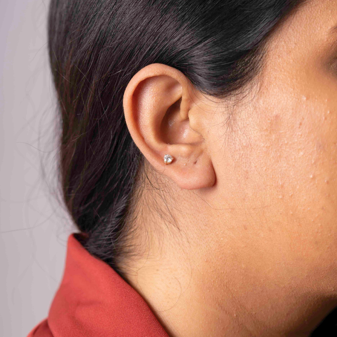 Diamond and Moissanite Multipiercing Earring by Vai Ra 