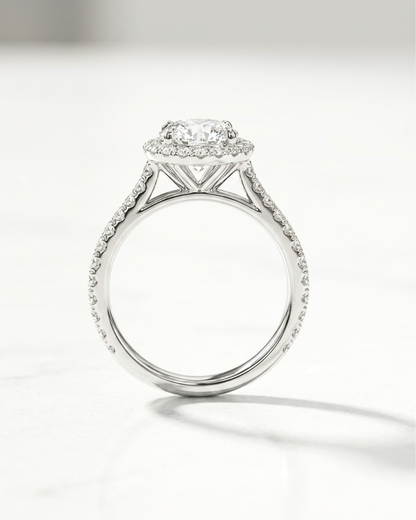 Vaani Halo 1.97 CT Engagement Ring by Vai Ra