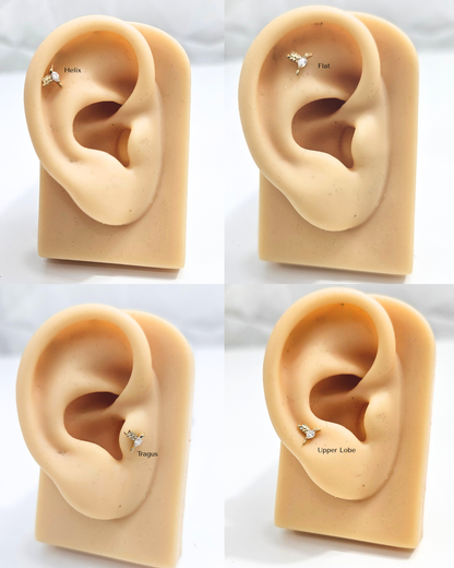 Humming Bird Helix Piercing Earrings