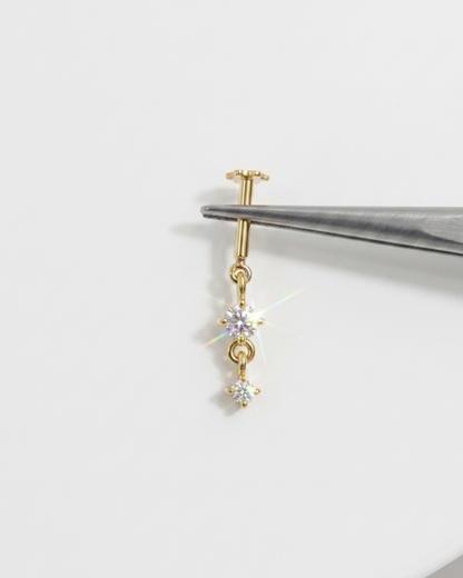Chandelier Round Drop Bugadi Piercing Earrings