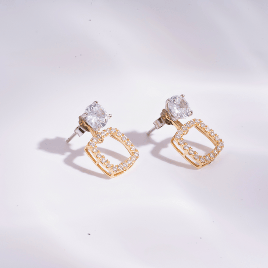 Ear Ring Jackets in Moissanite and Diamond by Vai Ra