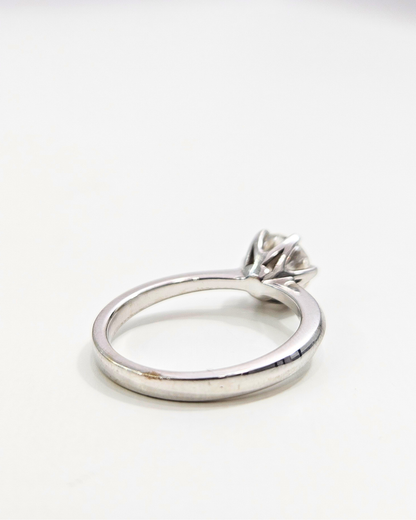 Selma Solitaire Ring in Lab Diamond or Moissanite by Vai Ra