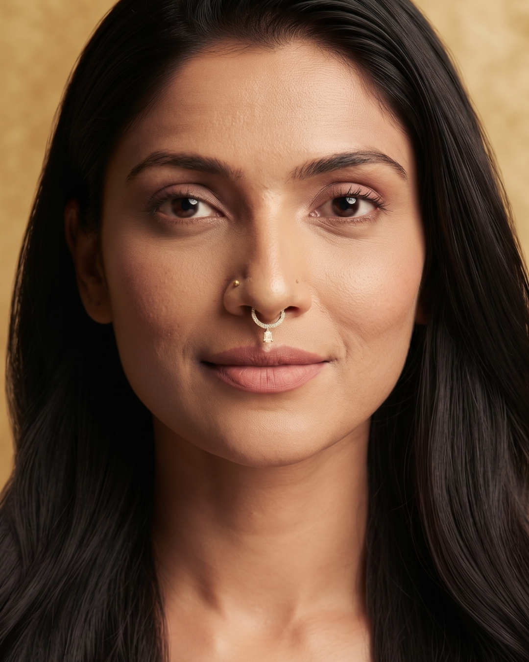 Piercing Septum with Pear Floating Charm