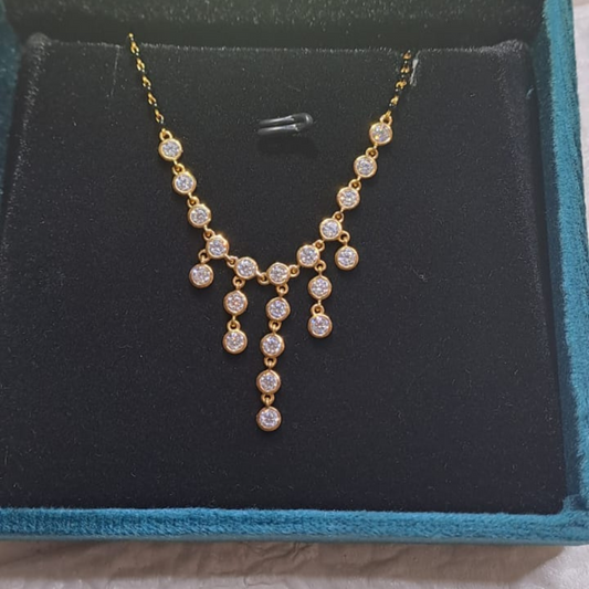 Kalyani Mangalsutra by Vai Ra in Moissanite and Lab Diamond