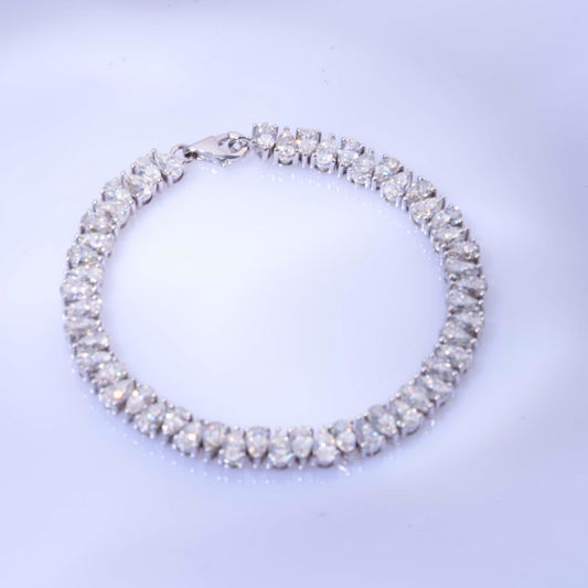 Pear Necklaces in Moissanite and Lab Diamond by Vai Ra