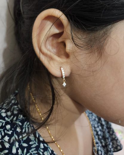 Akshi Kids Earrings 0.2 CT in Moissanite and Lab Diamonds by Vai Ra