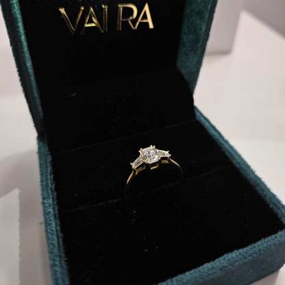 Zurie Threestone Diamond Ring by Vai Ra