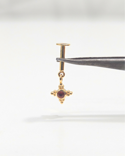 Manikya Ruby Bugadi Earrings