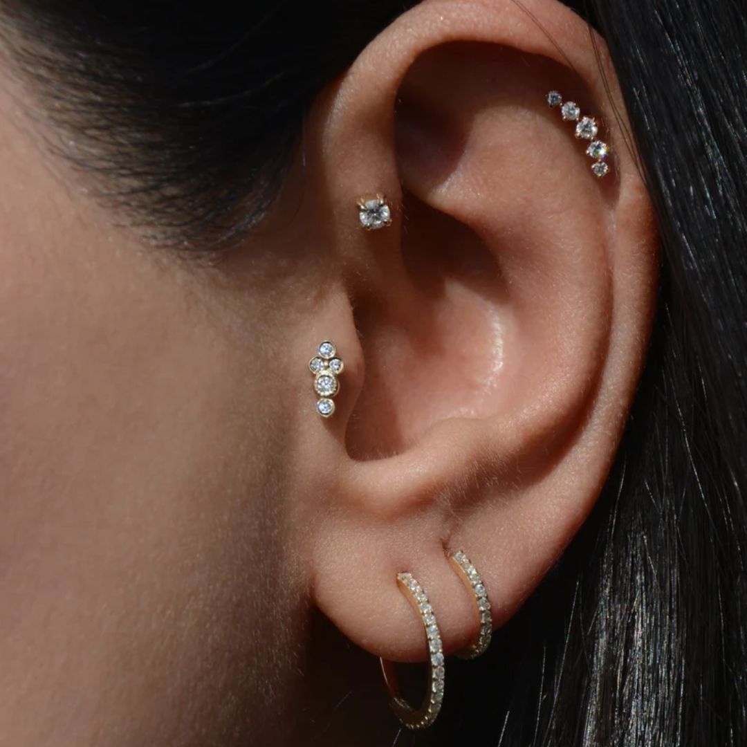 Cluster Piercing Earrings