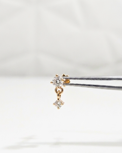 Chandelier Round Drop Helix/Tragus Piercing Earrings