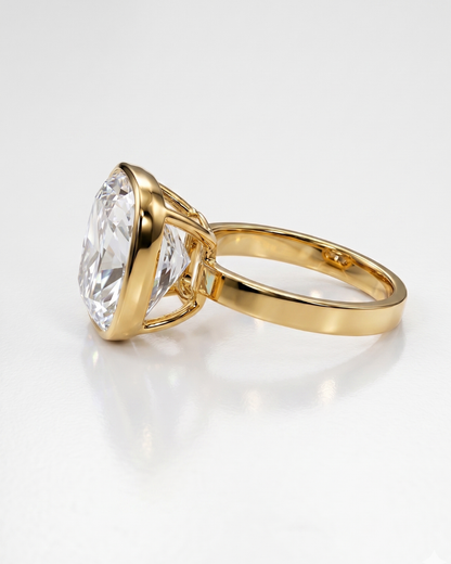 Arvine Statement Ring 10 CT by Vai Ra in Old Miner Cut