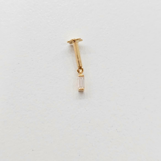 Baguette Moissanite Bugadi - Helix Piercing Earring