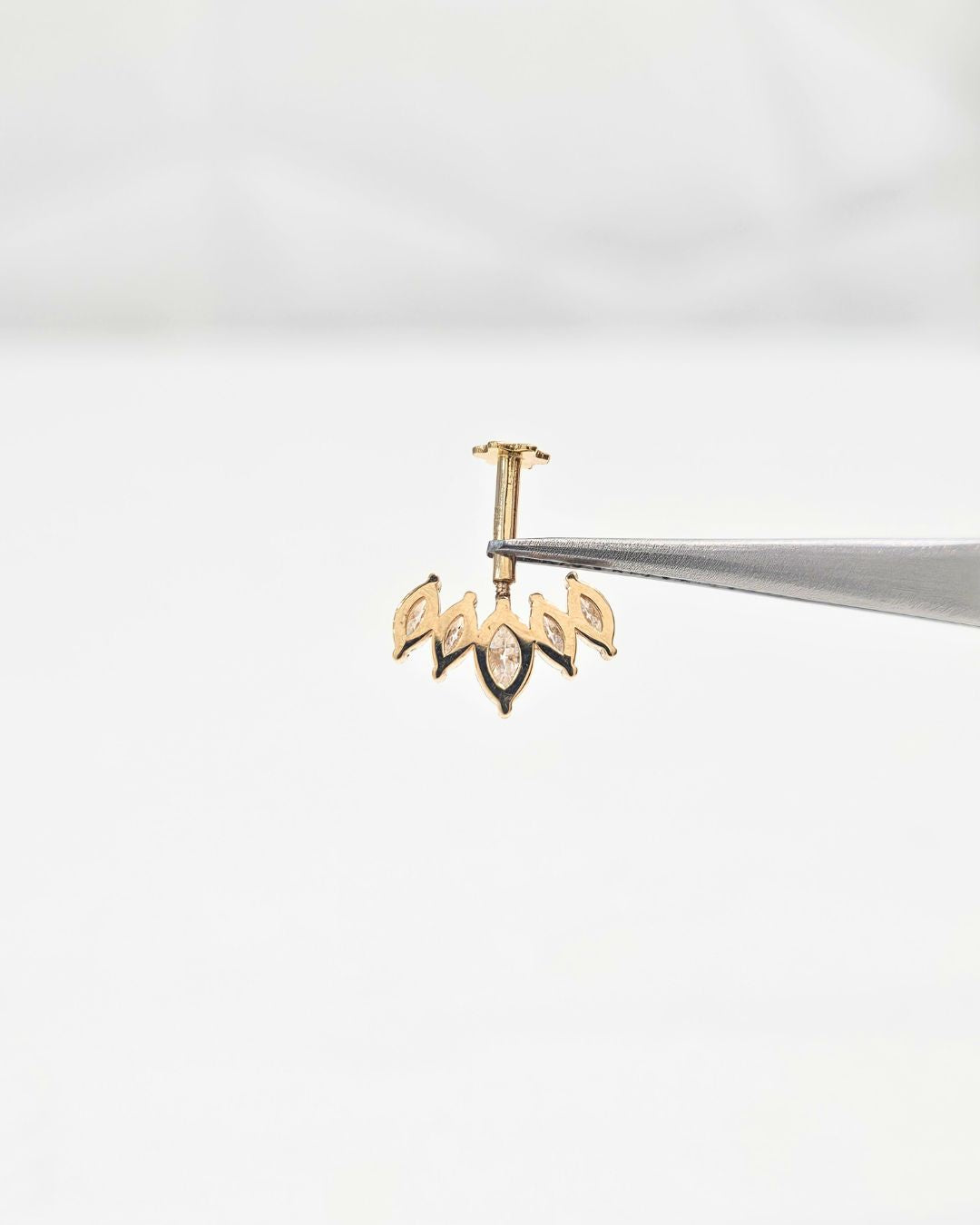 Lotus Fixed Cluster Bugadi Piercing Earring
