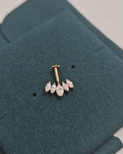 Lotus Fixed Cluster Bugadi Piercing Earring