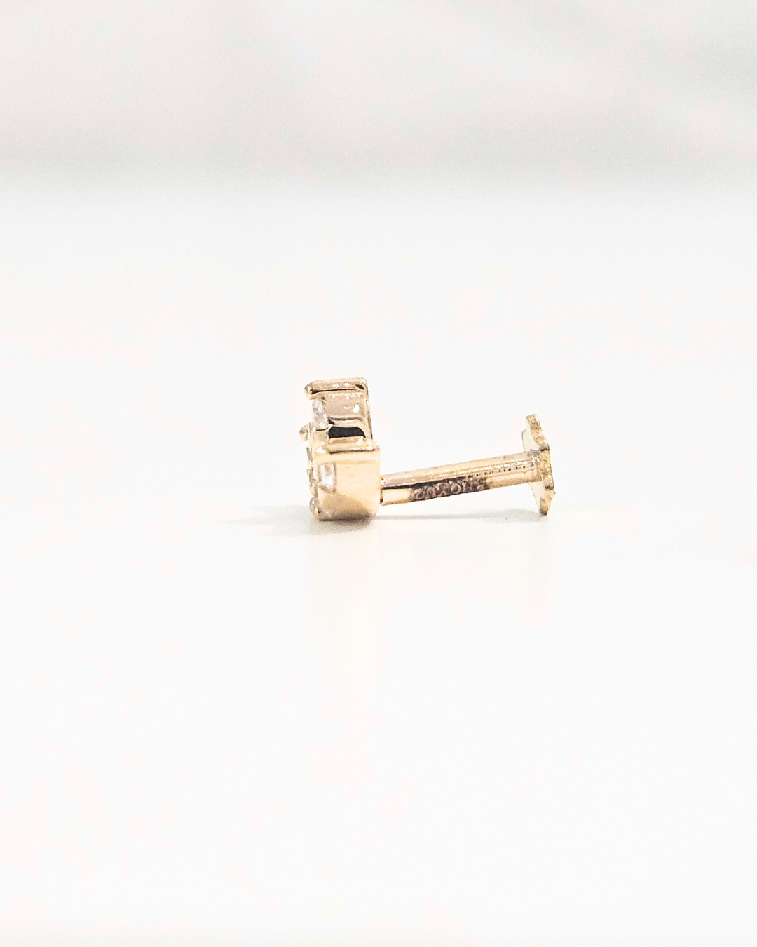 Three Petals Cluster Piercing Earring