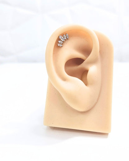 Lotus Cluster Helix Piercing Earring