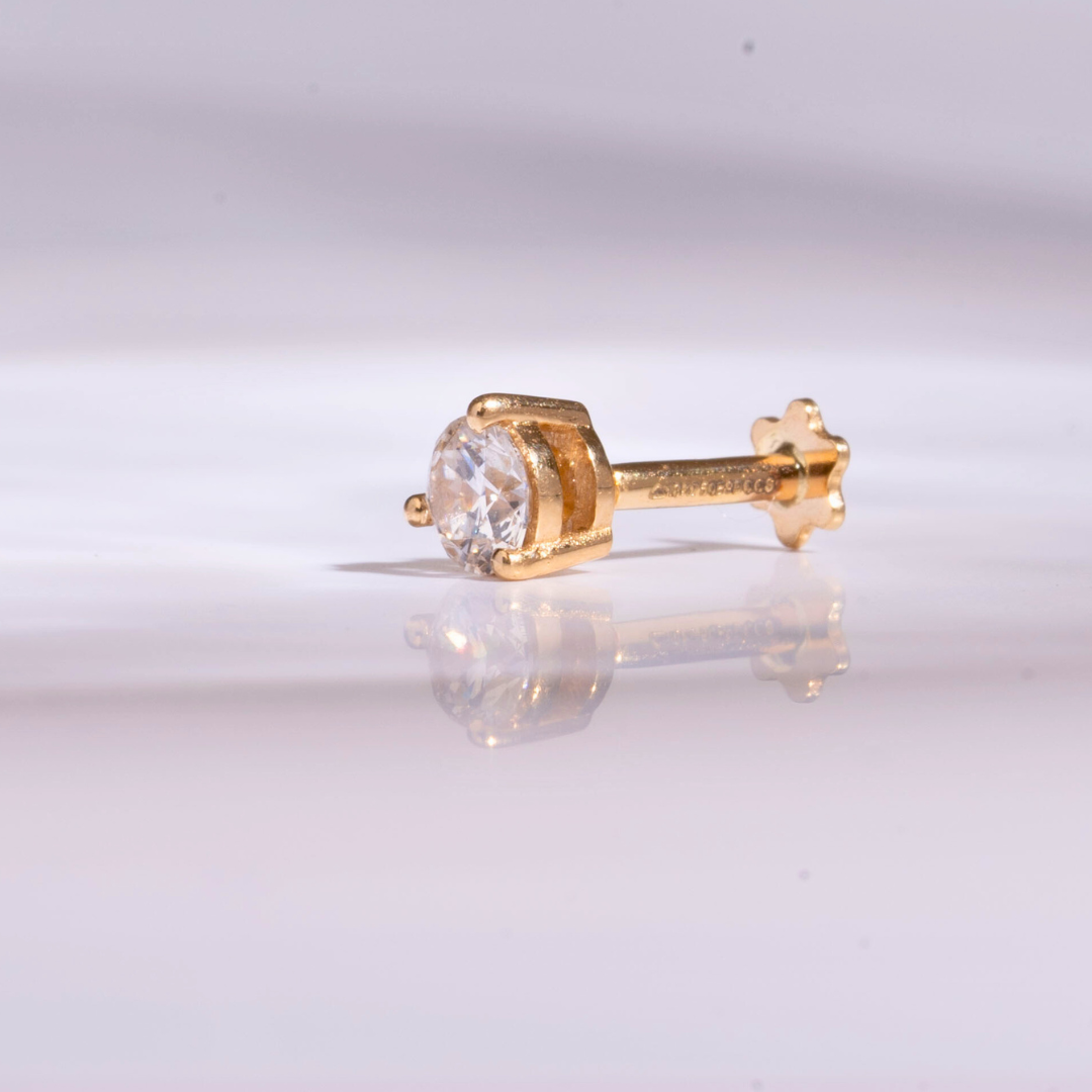 Diamond and Moissanite Multipiercing Earring by Vai Ra 