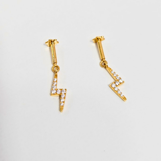Diamond Bolt Bugadi ihelix piercing in Moissanite and Diamond by Vai Ra
