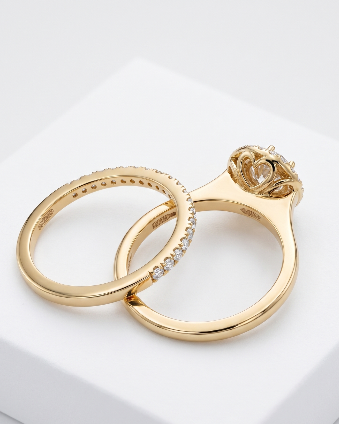 Anvaya Ring Sets in Lab Diamond and Moissanite by Vai Ra