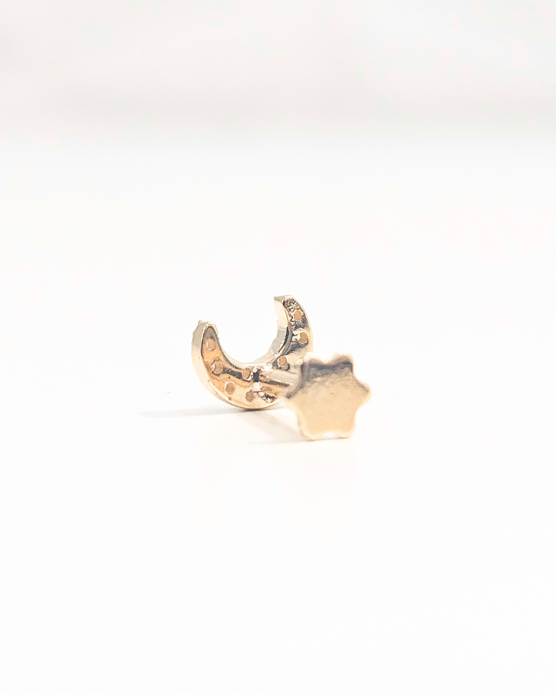 Moon Helix Piercing Earring and Nosepin