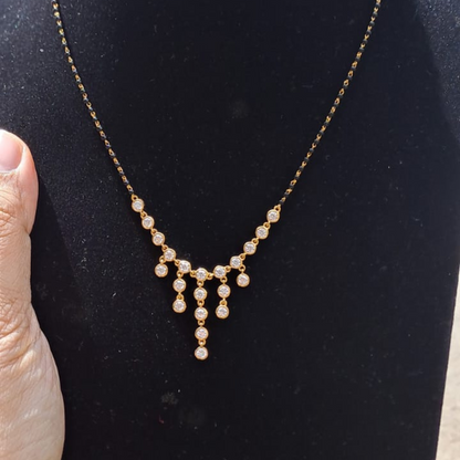 Kalyani Mangalsutra by Vai Ra in Moissanite and Lab Diamond