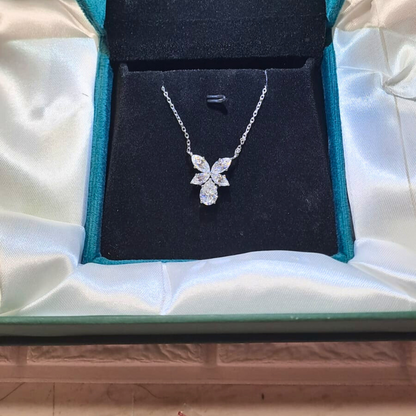 Ageha 5 CT Butterfly Pendant by Vai Ra in Moissanite or Lab Diamond