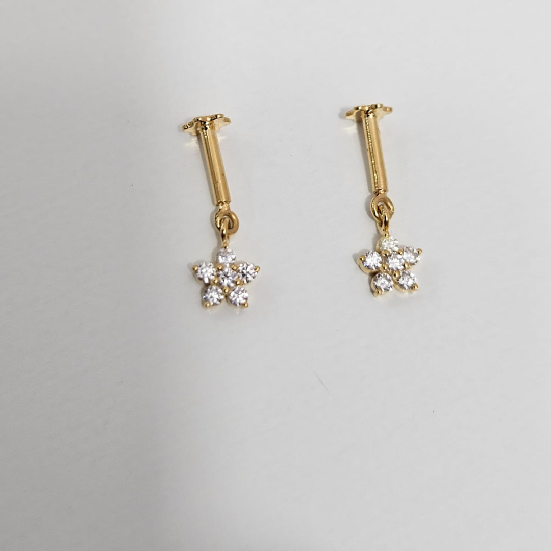 Flower Bugadi - in Diamond and Moissanite by Vai Ra