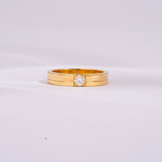 Sharva Men's Engagement Band in Moissanite and Diamond by Vai Ra