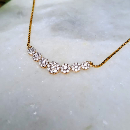 Saptika Diamond Pendant by Vai Ra  in Lab and Moissanite Variants
