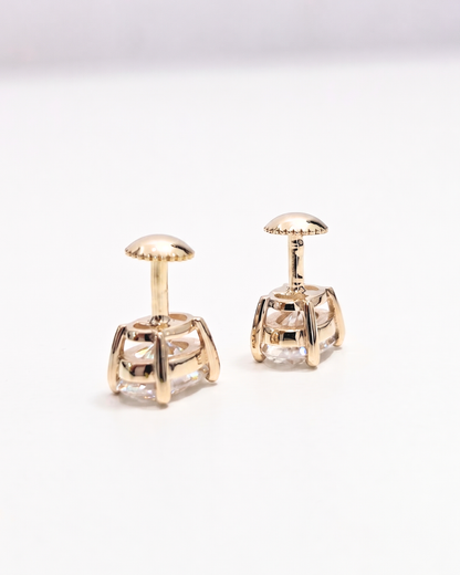 Taarika Oval Earrings in choice of Moissanite or Lab Diamond by Vai Ra