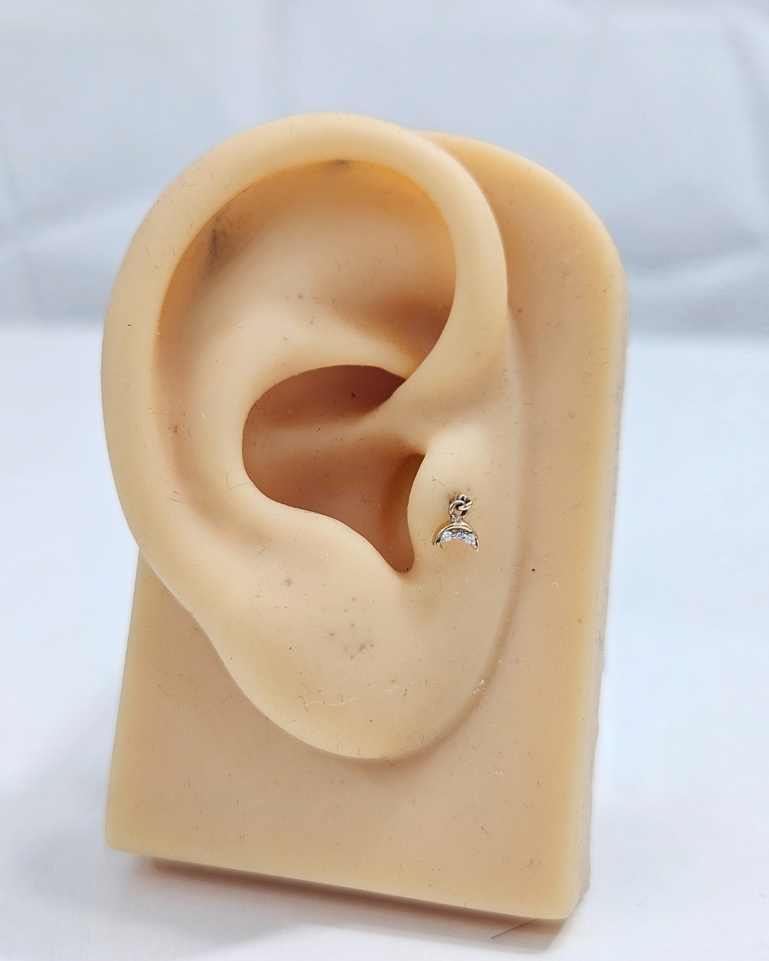 Moon Tragus/Bugadi Piercing Earrings